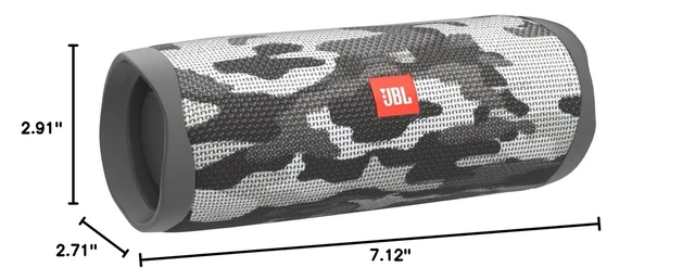 Alt view image 7 of 7 - Flip 5 Portable Waterproof Wireless Bluetooth Speaker - Black Camo