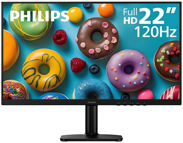 Main image of 22 Inch Computer Monitor FHD 120Hz Overclocked IPS VESA, 22E2N1100 1920×1080 LED Monitor, 1ms MPRT, Adaptive Sync, HDMI 1.4, VGA, Flicker-Free, Low Blue Light, 4yr Advance Replacement
