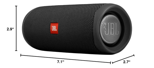 Alt view image 7 of 7 - FLIP 5, Waterproof Portable Bluetooth Speaker, Black, Small Sounds better than ever, Bring the party anywhere, Make a splash with IPX7 waterproof design, A rainbow of colours