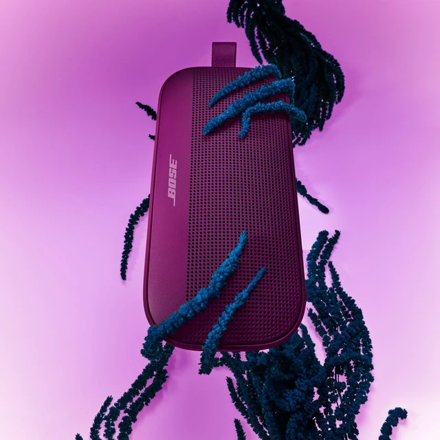 Alt view image 2 of 5 - SoundLink Flex Bluetooth Speaker (2nd Gen) - Portable Outdoor Speaker with Hi-Fi Audio, Waterproof and Dustproof, USB-C, Up to 12 Hours Battery Life, Rosewood Mauve - Limited Edition Color
