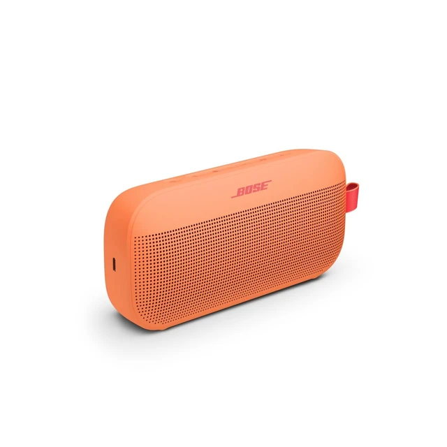 Alt view image 5 of 5 - SoundLink Flex Bluetooth Speaker (2nd Gen) - Portable Outdoor Speaker with Hi-Fi Audio, Waterproof and Dustproof, USB-C, Up to 12 Hours Battery Life, Sunset Peach - Limited Edition Color