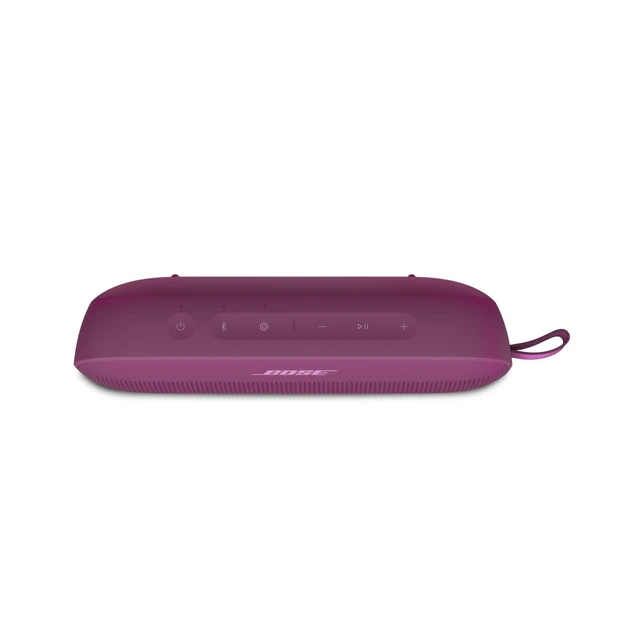 Alt view image 4 of 5 - SoundLink Flex Bluetooth Speaker (2nd Gen) - Portable Outdoor Speaker with Hi-Fi Audio, Waterproof and Dustproof, USB-C, Up to 12 Hours Battery Life, Rosewood Mauve - Limited Edition Color
