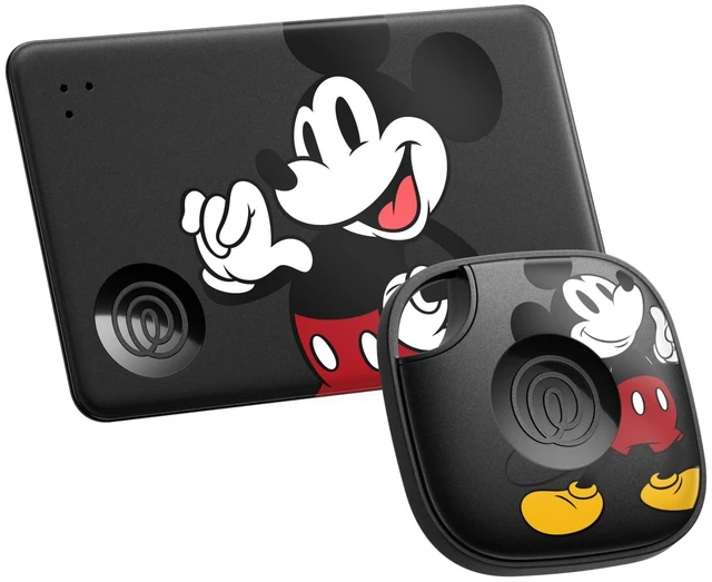 Main image of Tile Starter Pack - Mickey Mouse - Bluetooth Trackers and Item Finders for Keys, Wallets & More. Both iOS and Android Compatible. Phone Finder. 2-Pack (Black Mate/Slim)
