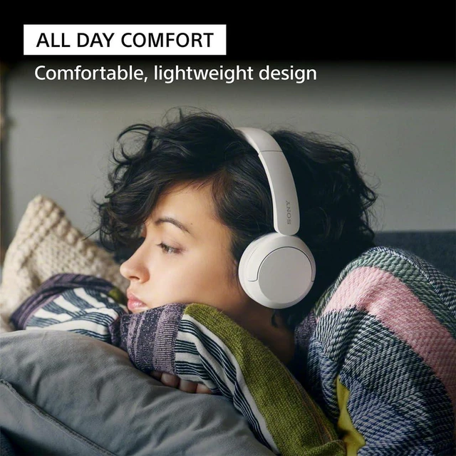 Alt view image 3 of 7 - WH-CH520 Wireless On-Ear Bluetooth Headphones with Mic, Cappuccino Comfortable Lightweight Design, Up to 50 Hrs Battery with Quick Charging, Multipoint Connection, Clear Calls, Swivel design