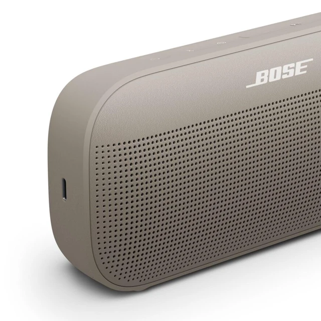 Alt view image 5 of 7 - SoundLink Flex Bluetooth Speaker (2nd Gen) - Portable Outdoor Speaker with Hi-Fi Audio, Waterproof and Dustproof, USB-C, Up to 12 Hours Battery Life, Sandstone