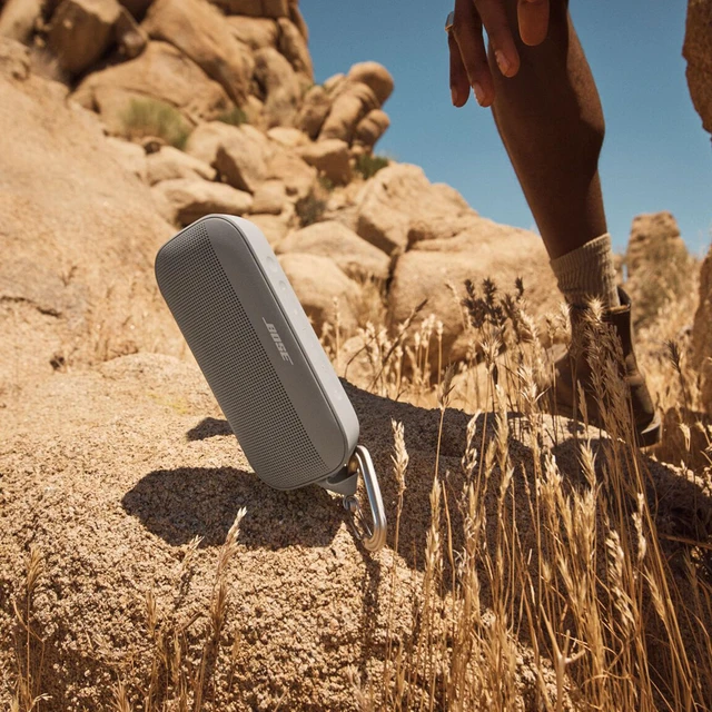 Alt view image 7 of 7 - SoundLink Flex Bluetooth Speaker (2nd Gen) - Portable Outdoor Speaker with Hi-Fi Audio, Waterproof and Dustproof, USB-C, Up to 12 Hours Battery Life, Sandstone