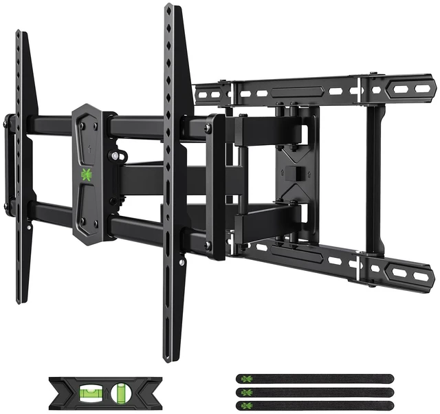 Main image of Full Motion TV Wall Mount 42"-84" TVS, Fits 16" 18" or 24" Studs, Heavy Duty TV Mounts Bracket with Dual Articulating Arms Tilt Swivel Extension Max VESA 600x400mm, Weight Capacity 110lbs