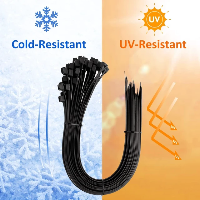 Alt view image 5 of 7 - Large Zip Ties 36 inch (250 Pack), Long Zip Ties Heavy Duty with 250 lb Tensile Strength, Big Cable Ties, Black, by