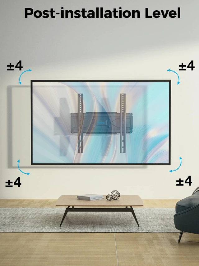 Alt view image 5 of 5 - UL Listed Full Motion TV Wall Mount for Most 32-70 inch TVs, Wall Mount TV Bracket for 40 50 55 65 inch tv with Smooth Swivel, Tilt, Extension, Level-Has Hardware & Drill Template (Pack of 2)
