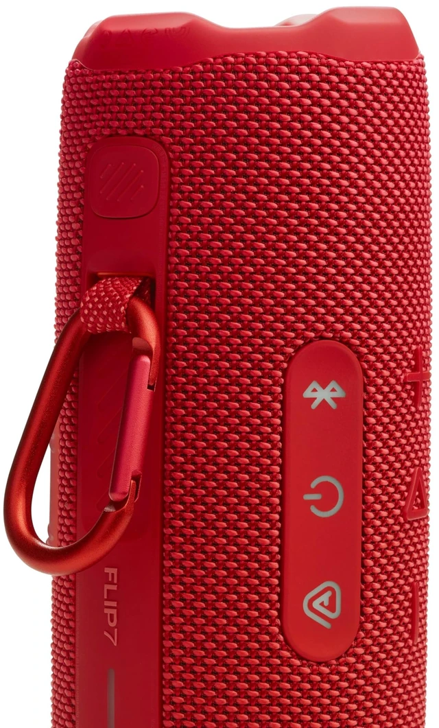Alt view image 5 of 7 - Flip 7 Portable Bluetooth Speaker, Waterproof and Drop-Proof - Red Up To 16 Hours Playtime, IP68 Dustproof Build, Clip-On Loop, USB C Lossless Audio, Links With Other Speakers For Outdoor Use
