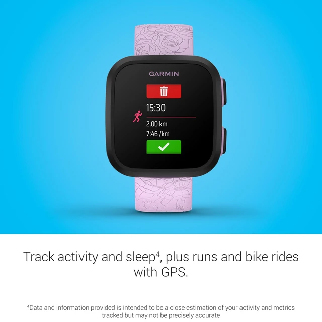 Alt view image 6 of 6 - Bounce, Kids Smartwatch, Two-Way Text and Voice Messaging, Location Tracking, Lilac Floral