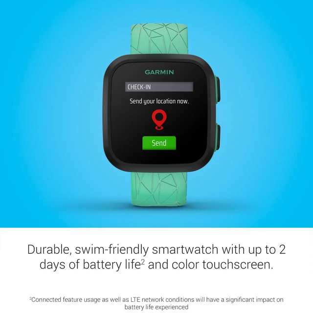 Alt view image 4 of 6 - Bounce, Kids Smartwatch, Two-Way Text and Voice Messaging, Location Tracking, Green Burst