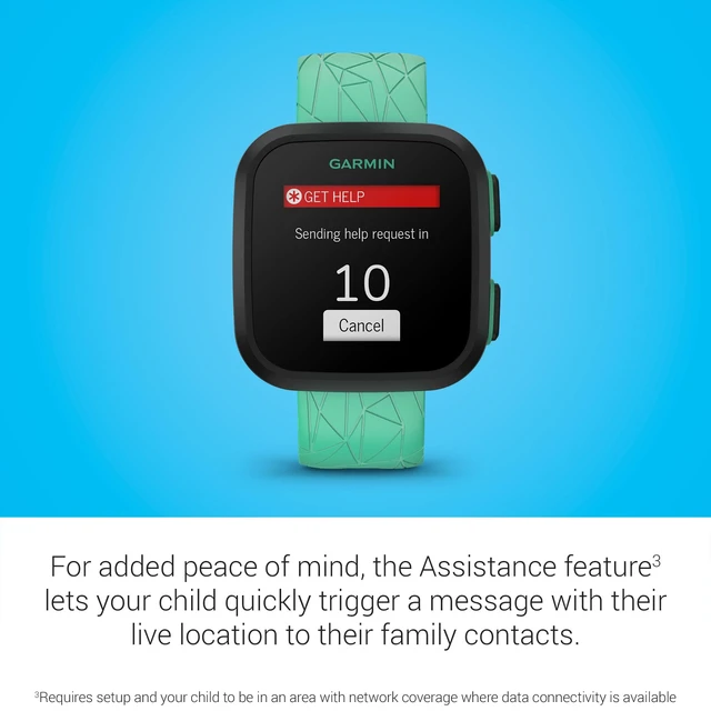 Alt view image 5 of 6 - Bounce, Kids Smartwatch, Two-Way Text and Voice Messaging, Location Tracking, Green Burst