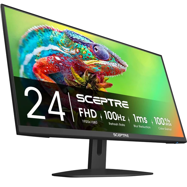 Alt view image 6 of 6 - Prime 24-inch Gaming Monitor 100Hz 1ms DisplayPort HDMI x2 100% sRGB AMD FreeSync Build-in Speakers, Eye Care Frameless Machine Black 2025 (E248W-FW100T)