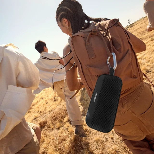 Alt view image 3 of 7 - SoundLink Flex Bluetooth Speaker (2nd Gen) - Portable Outdoor Speaker with Hi-Fi Audio, Waterproof and Dustproof, USB-C, Up to 12 Hours Battery Life, Black
