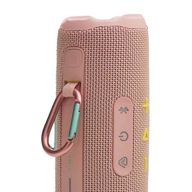 Alt view image 4 of 7 - Flip 7 Portable Bluetooth Speaker, Waterproof and Drop-Proof - Pink Up To 16 Hours Playtime, IP68 Dustproof Build, Clip-On Loop, USB C Lossless Audio, Links With Other Speakers For Outdoor Use