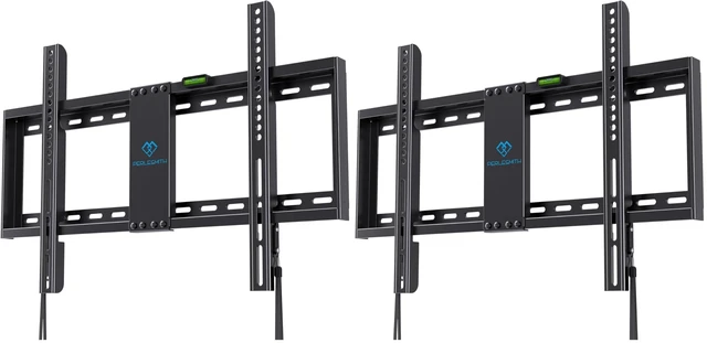 Main image of Fixed TV Wall Mount Bracket for 32-82 Inch LED, LCD, and OLED Flat Screen TVs - Fits 16- 24 Wood Studs, Fixed TV Mount with VESA 600 x 400mm Holds up to 132 lbs, PSLLK1 (Pack of 2)