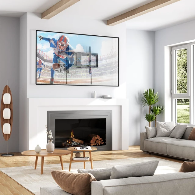 Alt view image 7 of 7 - Fixed TV Wall Mount Bracket for 32-82 Inch LED, LCD, and OLED Flat Screen TVs - Fits 16- 24 Wood Studs, Fixed TV Mount with VESA 600 x 400mm Holds up to 132 lbs, PSLLK1 (Pack of 2)