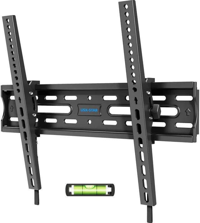 Main image of Tilting TV Wall Mount Bracket for 32 42 43 50 55 60 Inch TVs Fit 26-60" TV, Hold 99lbs, Tilt -9°, Low Profile TV Mount with Quick Release Lock, VESA 400x400mm, Fits 16" Stud, Ultra Slim