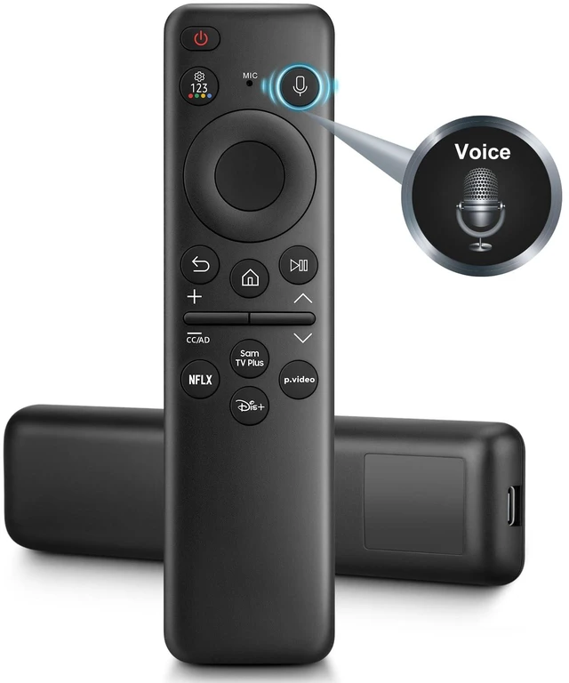 Main image of Rechargeable Voice Remote for Samsung Frame Solar Crystal QLED OLED Neo UHD CU8000 DU8000 CU7000 DU7200 Q60C/D Q70C/D Q80C/D QN85C/D QN90C Magic 4K 8K Smart TV Remotes Control Replacement BN59-01432A