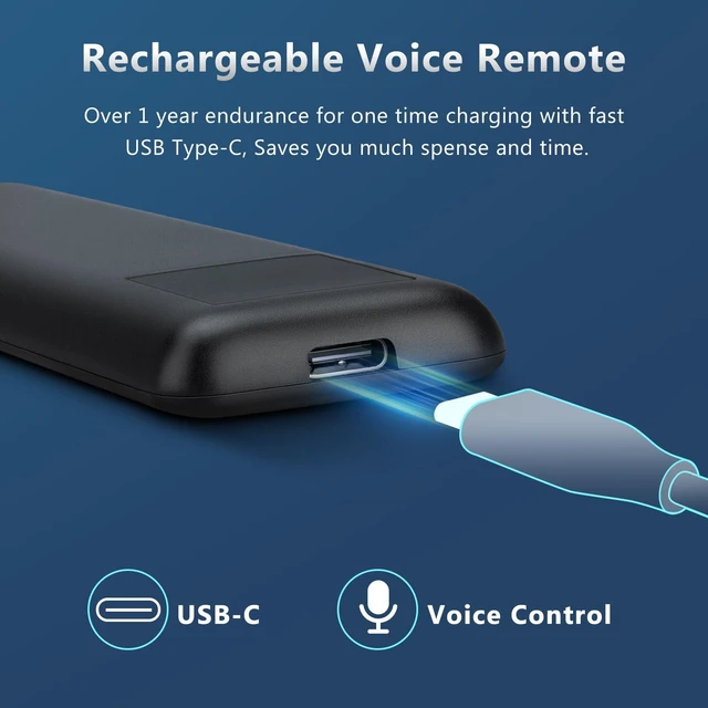 Alt view image 2 of 7 - Rechargeable Voice Remote for Samsung Frame Solar Crystal QLED OLED Neo UHD CU8000 DU8000 CU7000 DU7200 Q60C/D Q70C/D Q80C/D QN85C/D QN90C Magic 4K 8K Smart TV Remotes Control Replacement BN59-01432A
