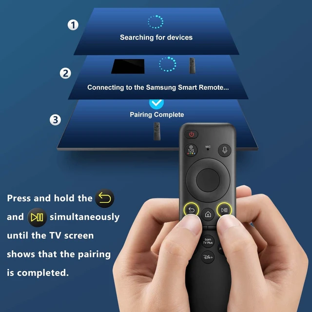 Alt view image 7 of 7 - Rechargeable Voice Remote for Samsung Frame Solar Crystal QLED OLED Neo UHD CU8000 DU8000 CU7000 DU7200 Q60C/D Q70C/D Q80C/D QN85C/D QN90C Magic 4K 8K Smart TV Remotes Control Replacement BN59-01432A