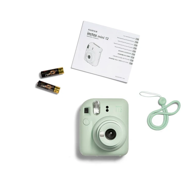 Alt view image 7 of 7 - Instax Mini 12 Instant Camera - Mint Green Automatic exposure with selfie mirror and parallax correction for photography, portraits and sharing