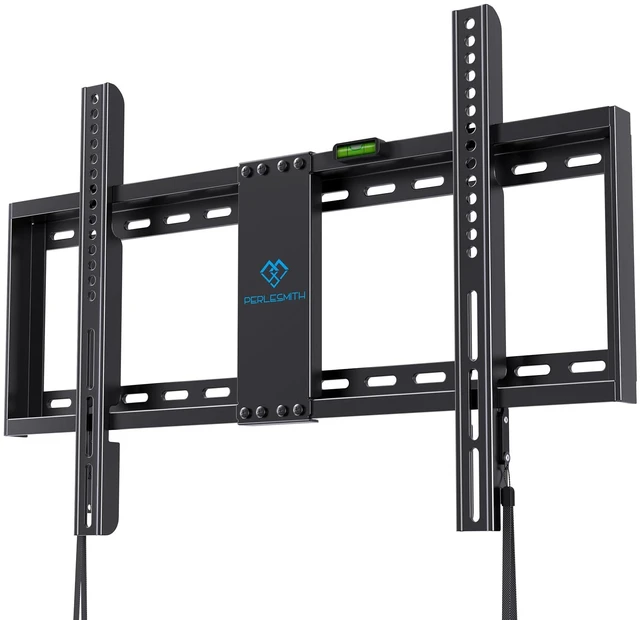 Main image of Fixed TV Wall Mount for 3282 inch TVs up to 132 lbs 1.2 low profile, quick lock & release pull cords, heavy-duty steel, fits 16/18/24 wood studs, max VESA 600x400mm