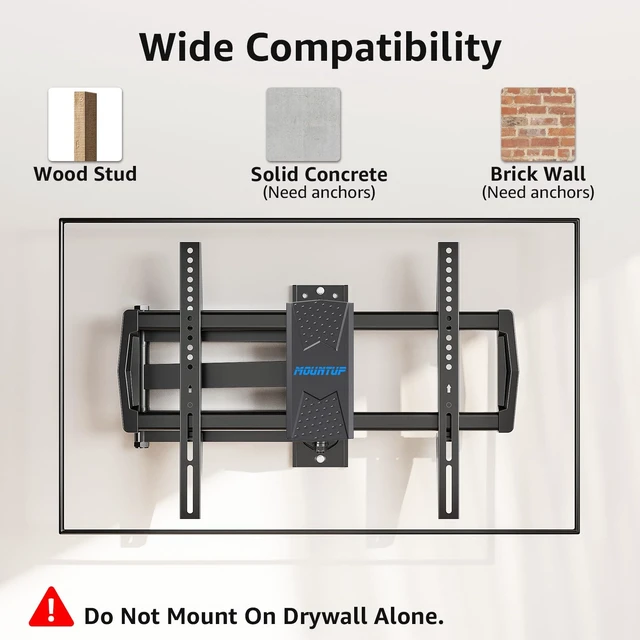 Alt view image 7 of 7 - Corner TV Wall Mount for Most 42-75 Inch TVs, Holds Up to 99 lbs 32 Long Extension, Long Arm TV Mount, Full Motion TVs Mount Swivel Articulating Mounts, MAX VESA 600x400mm