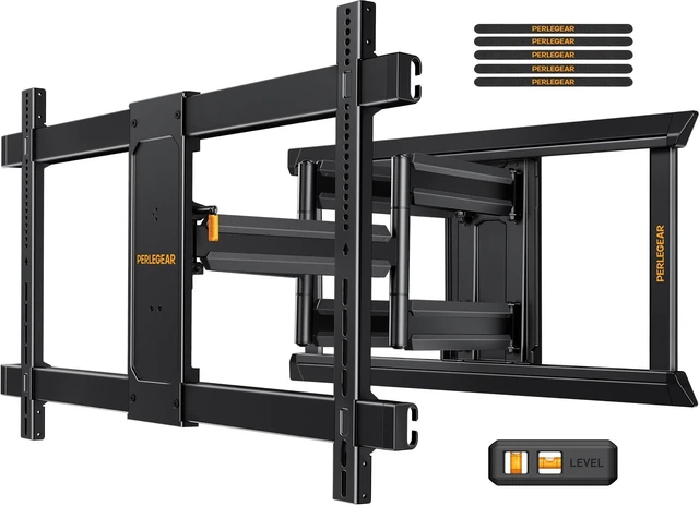 Main image of Full Motion TV Mount for 55120 inch TVs up to 225 lbs Extension, swivel, tilt and post-install leveling, reinforced steel design for lasting stability, Max VESA 900x600mm