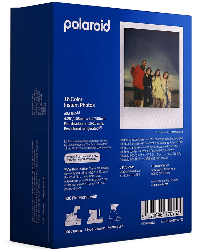 Alt view image 3 of 6 - Color Film for 600 Double Pack, 16 Photos (6012) - Packaging May Vary (Pack of 2)