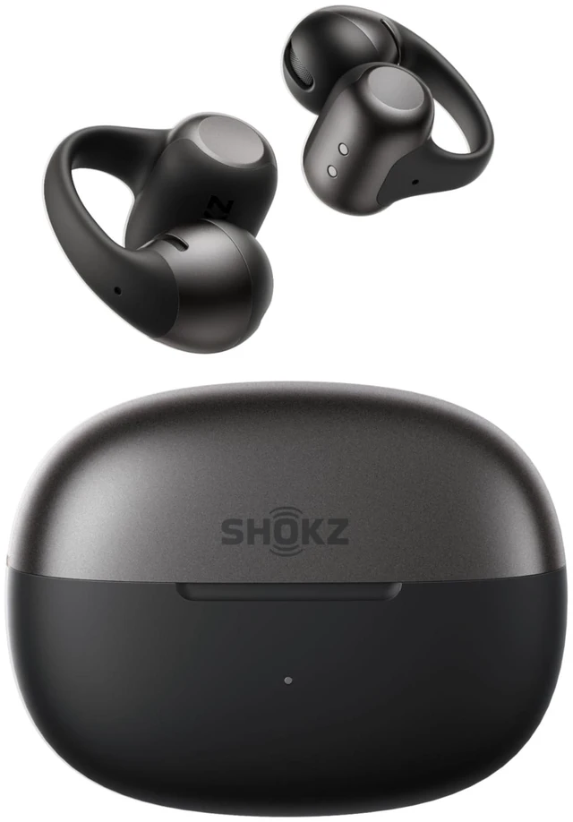 Main image of OpenDots 2 Open-Ear Clip-On Earbuds, Black, Dolby Audio, 3 Mics Rich bass with Dolby Audio; 3-mic clear calls; 40H listening; IP57; Bluetooth 6.1; Travel/City walk/Commuting/Yoga/Pilates