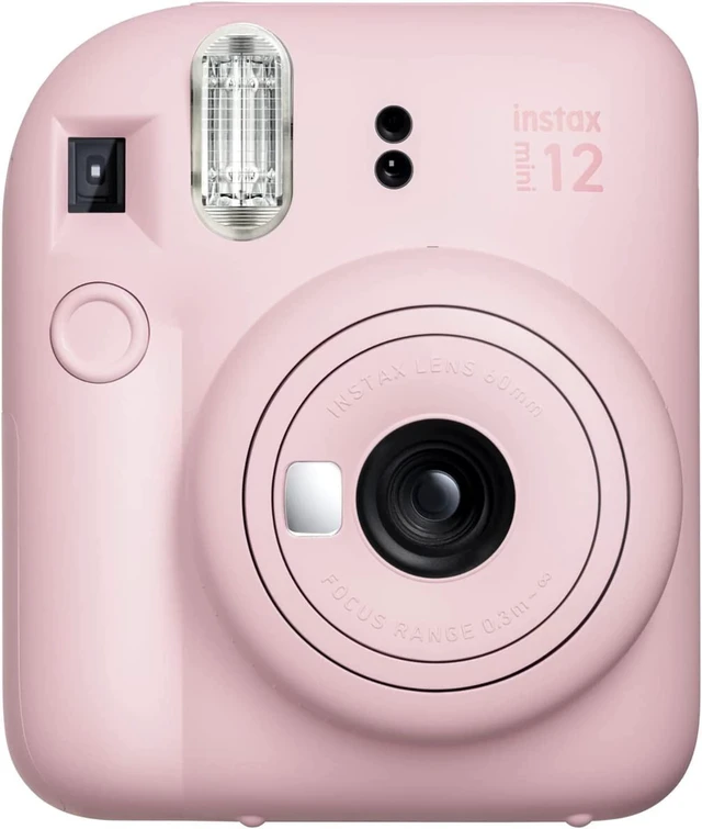 Alt view image 4 of 6 - Instax Mini 12 Instant Camera Blossom Pink + Fuji Film Value Pack (40 Sheets) + Shutter Accessories Bundle, Incl. Compatible Carrying Case, Quicksand Beads Photo Album 64 Pockets