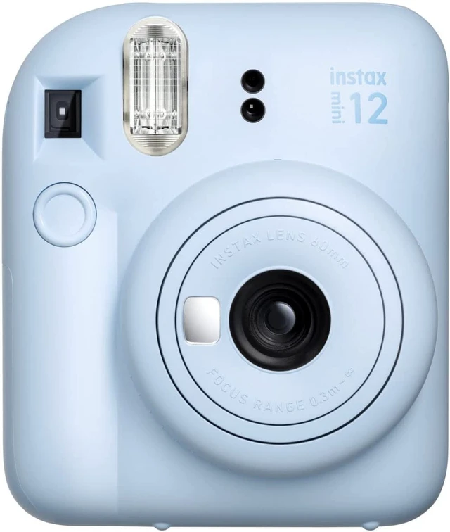 Alt view image 4 of 6 - Instax Mini 12 Instant Camera Pastel Blue + Fuji Film Value Pack (40 Sheets) + Shutter Accessories Bundle, Incl. Compatible Carrying Case, Quicksand Beads Photo Album 64 Pockets