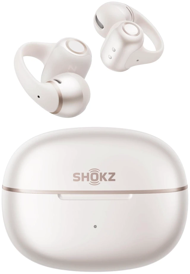 Main image of OpenDots 2 Open-Ear Clip-On Earbuds, White, Dolby Audio, 3 Mics Rich bass with Dolby Audio; 3-mic clear calls; 40H listening; IP57; Bluetooth 6.1; Travel/City walk/Commuting/Yoga/Pilates