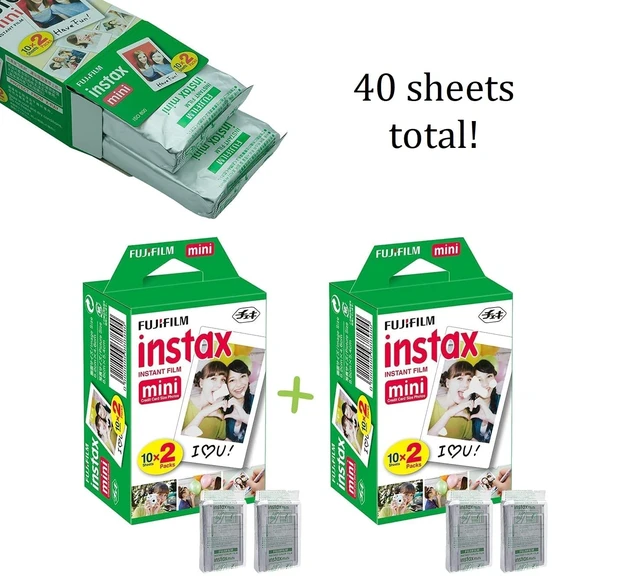Alt view image 2 of 6 - Instax Mini 12 Instant Camera Mint Green + Fuji Film Value Pack (40 Sheets) + Shutter Accessories Bundle, Incl. Compatible Carrying Case, Quicksand Beads Photo Album 64 Pockets