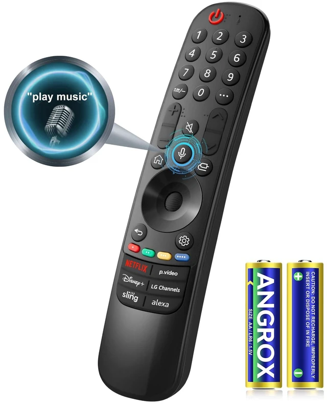Main image of Voice Magic for LG TV Remote Control Replacement with Battery for LG Magic Remote MR21 MR22 MR23 MR24GA Precision Pointing Cursor, Enhanced Voice Control & Scroll Wheel Navigation