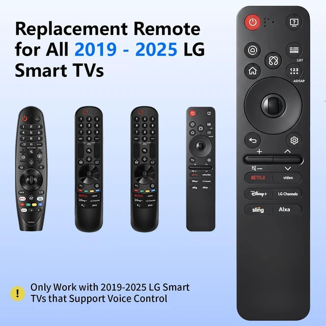 Alt view image 2 of 7 - Replacement for LG TV Remote, Remote Control for LG 2019-2025 Smart TVs. with Voice and Pointer Function. for LG Magic Remote