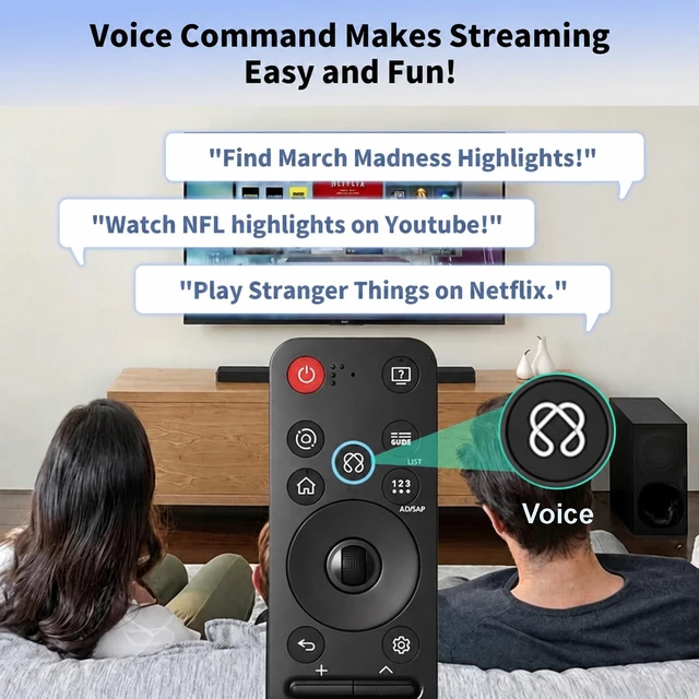 Alt view image 3 of 7 - Replacement for LG TV Remote, Remote Control for LG 2019-2025 Smart TVs. with Voice and Pointer Function. for LG Magic Remote