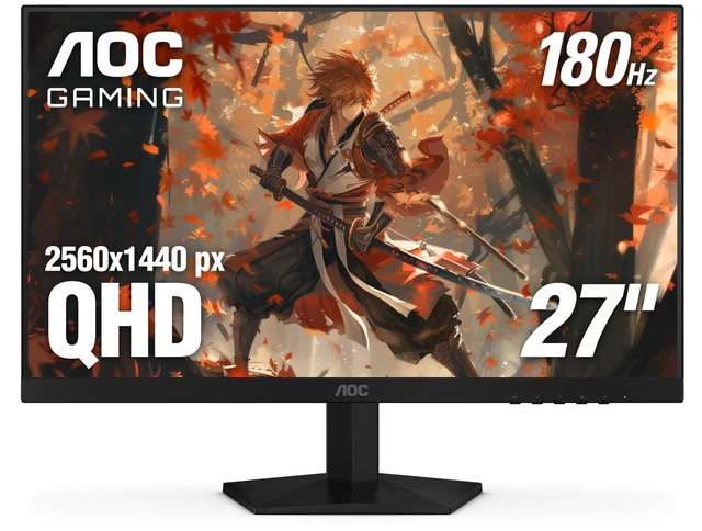 Main image of 27 Inch Gaming Monitor 2K QHD 180Hz VA 1ms HDR, Q27G4XN 2560×1440 Computer Monitor, Adaptive Sync, DP 1.4, HDMI 2.0, Height Adjustable, Earphone Out, VESA, 3-Year Zero-Bright-Dot
