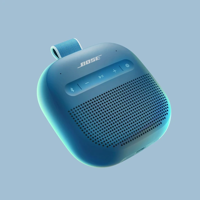 Alt view image 2 of 6 - SoundLink Micro Portable Bluetooth Speaker (2nd Gen), Wireless Outdoor Speaker, Up to 12 Hours Battery Life, Waterproof and Dustproof, Blue Dusk