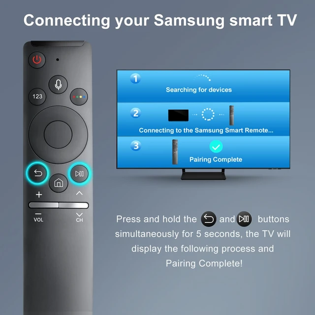 Alt view image 4 of 7 - Voice Replacement for Samsung-Smart-TV-Remote, New Upgraded BN59-1266A for Samsung Remote Control with Voice Function
