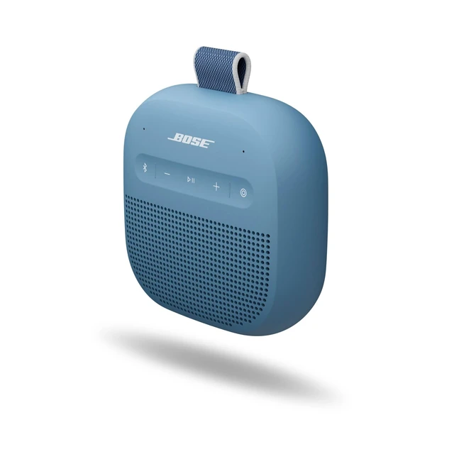 Alt view image 4 of 6 - SoundLink Micro Portable Bluetooth Speaker (2nd Gen), Wireless Outdoor Speaker, Up to 12 Hours Battery Life, Waterproof and Dustproof, Blue Dusk