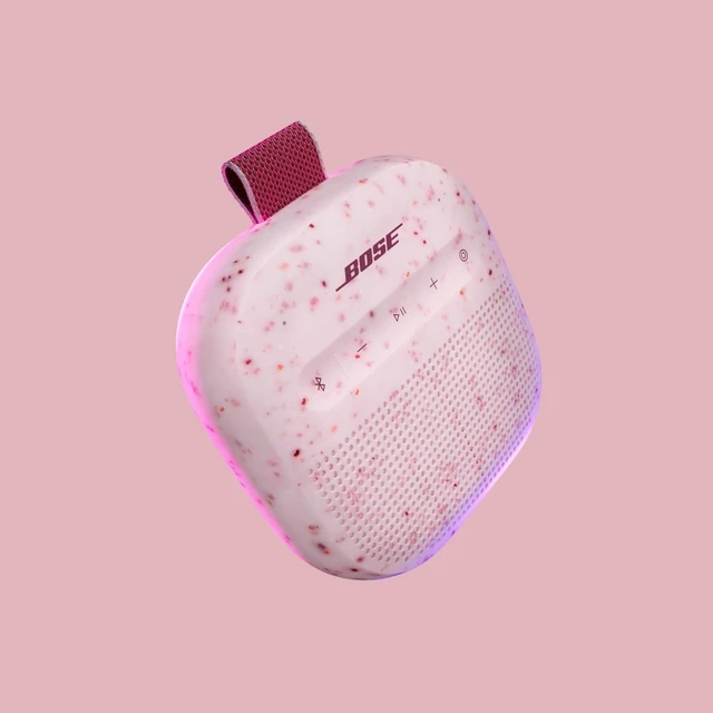 Alt view image 2 of 6 - SoundLink Micro Portable Bluetooth Speaker (2nd Gen), Wireless Outdoor Speaker, Up to 12 Hours Battery Life, Waterproof and Dustproof, Petal Pink - Limited Edition Color