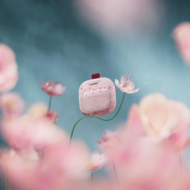 Alt view image 3 of 6 - SoundLink Micro Portable Bluetooth Speaker (2nd Gen), Wireless Outdoor Speaker, Up to 12 Hours Battery Life, Waterproof and Dustproof, Petal Pink - Limited Edition Color