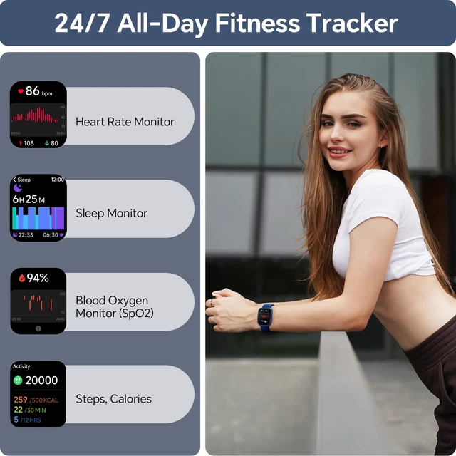 Alt view image 4 of 7 - Smart Watch for Men, 1.85" HD Smart Watches Compatible iPhone/Samsung/Android (Answer/Make), Fitness Tracker Watch with Heart Rate/Sleep/SpO2 Monitor, Smartwatch 3ATM Waterproof 120+ Sport Modes Alexa