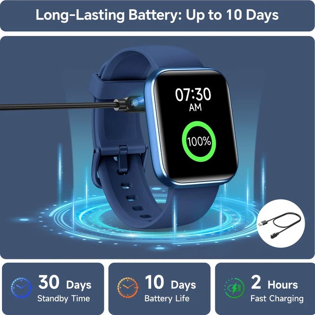 Alt view image 5 of 7 - Smart Watch for Men, 1.85" HD Smart Watches Compatible iPhone/Samsung/Android (Answer/Make), Fitness Tracker Watch with Heart Rate/Sleep/SpO2 Monitor, Smartwatch 3ATM Waterproof 120+ Sport Modes Alexa
