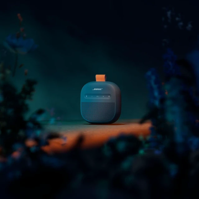 Alt view image 3 of 6 - SoundLink Micro Portable Bluetooth Speaker (2nd Gen), Wireless Outdoor Speaker, Up to 12 Hours Battery Life, Waterproof and Dustproof, Twilight Blue - Limited Edition Color