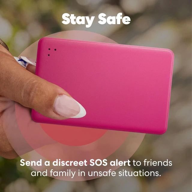 Alt view image 7 of 7 - Tile Slim - Wallet Finder, Bluetooth Tracker and Item Locator for Luggage Tags, Passports and More. Both iOS and Android Compatible. Phone Finder. 1-Pack (Pink Punch)