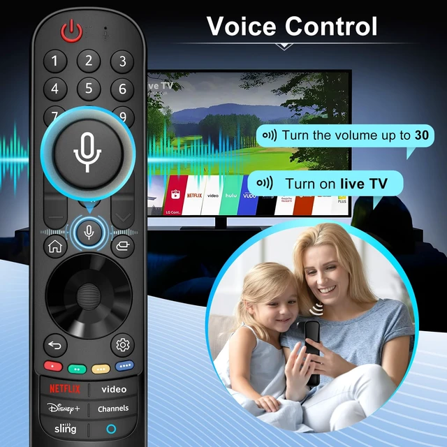 Alt view image 5 of 7 - AN-MR24gn-Magic-for-LG-Smart-TV-Voice-Remote-Control-Replacement Universal Compatible with LG OLED Webos Thinq Nano Cell Service TVs for AKB75855501 MR23gn MR22gn MR21ga MR20ga